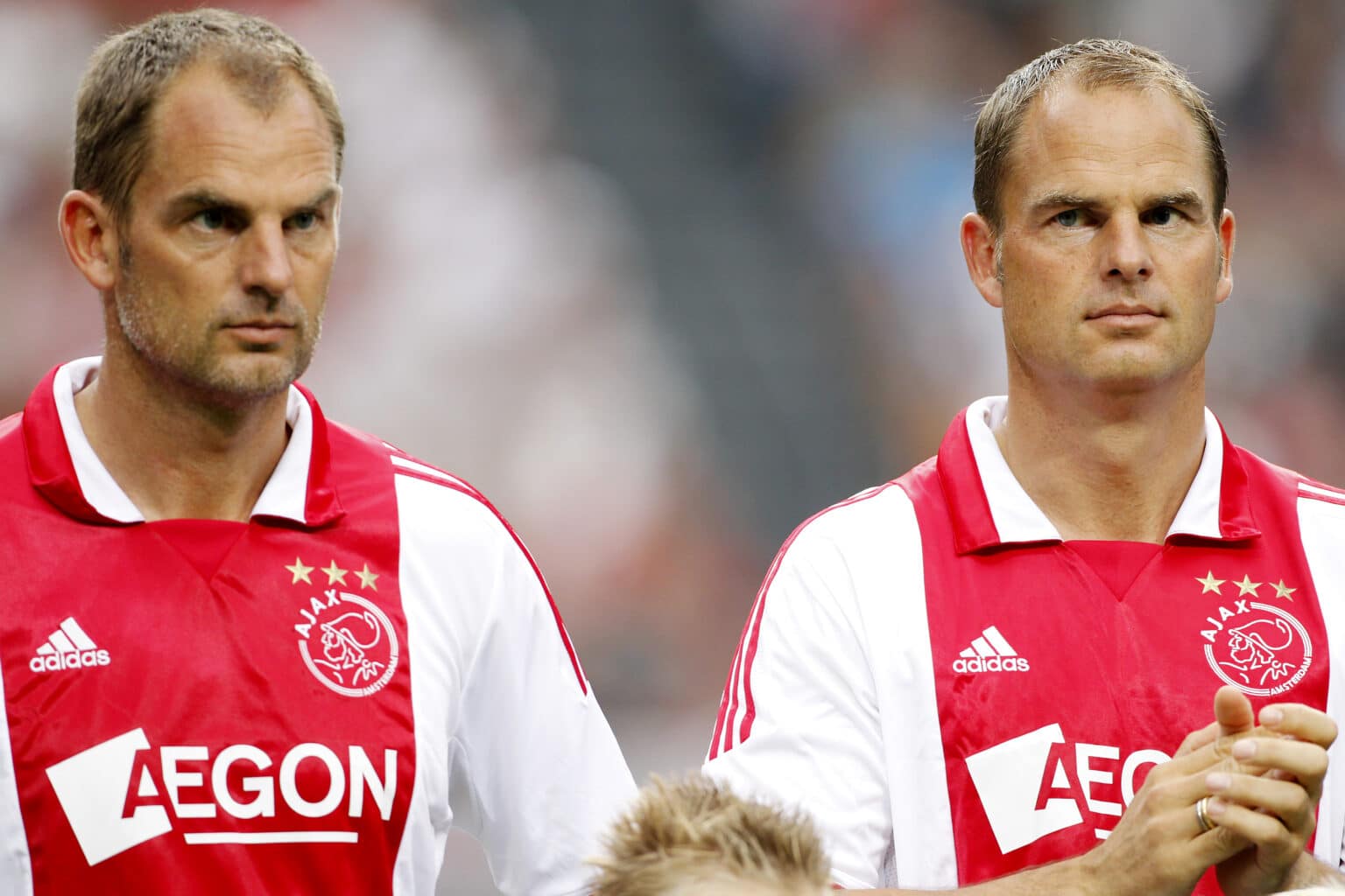 03-08-2011: Voetbal: Afscheid Edwin van der Sar: Amsterdam
(L-R) Ronald de Boer, Frank de Boer
