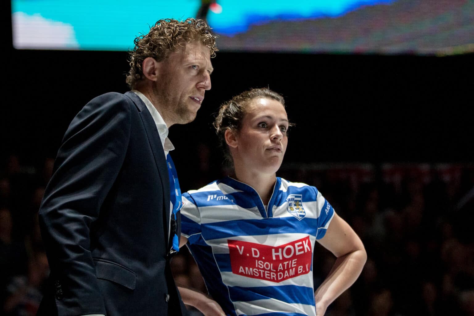 16-04-2016: Korfbal: KZ/Hiltex v Blauw Wit: Amsterdam
Coach Barry Schep van Blauw Wit, portret
Ziggo Dome wedstrijd 3e - 4e plaats Korfballeague 2016