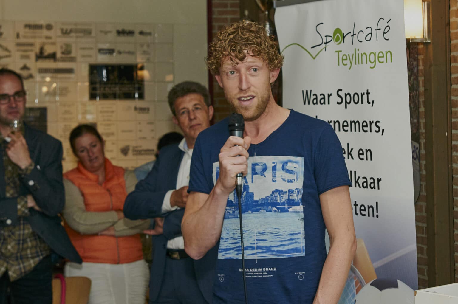 29-05-2015: Korfbal: Opening beachveld TOP: Sassenheim
Barry Schep ambassadeur beachkorfbal KNKV