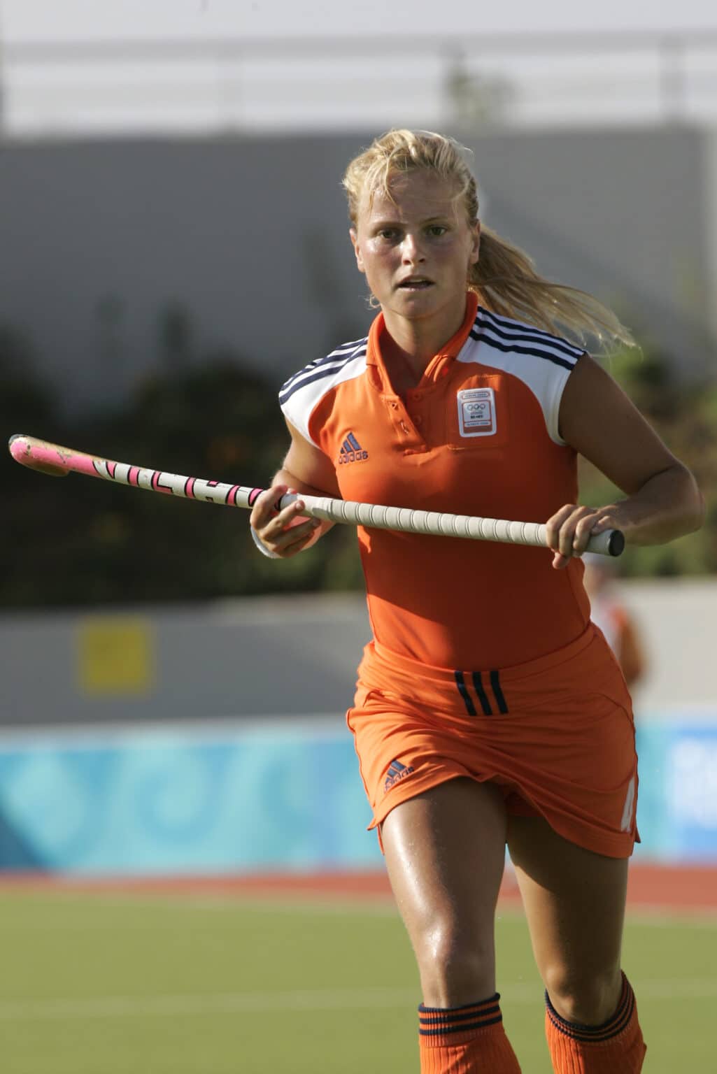 14-08-2004 Athene, Hockey Nederland-Zuid Afrika 6-2                28ste Olympische Spelen                             DVD 137Fatima Moreira de MeloFoto en copyright: Leo Vogelzang bv