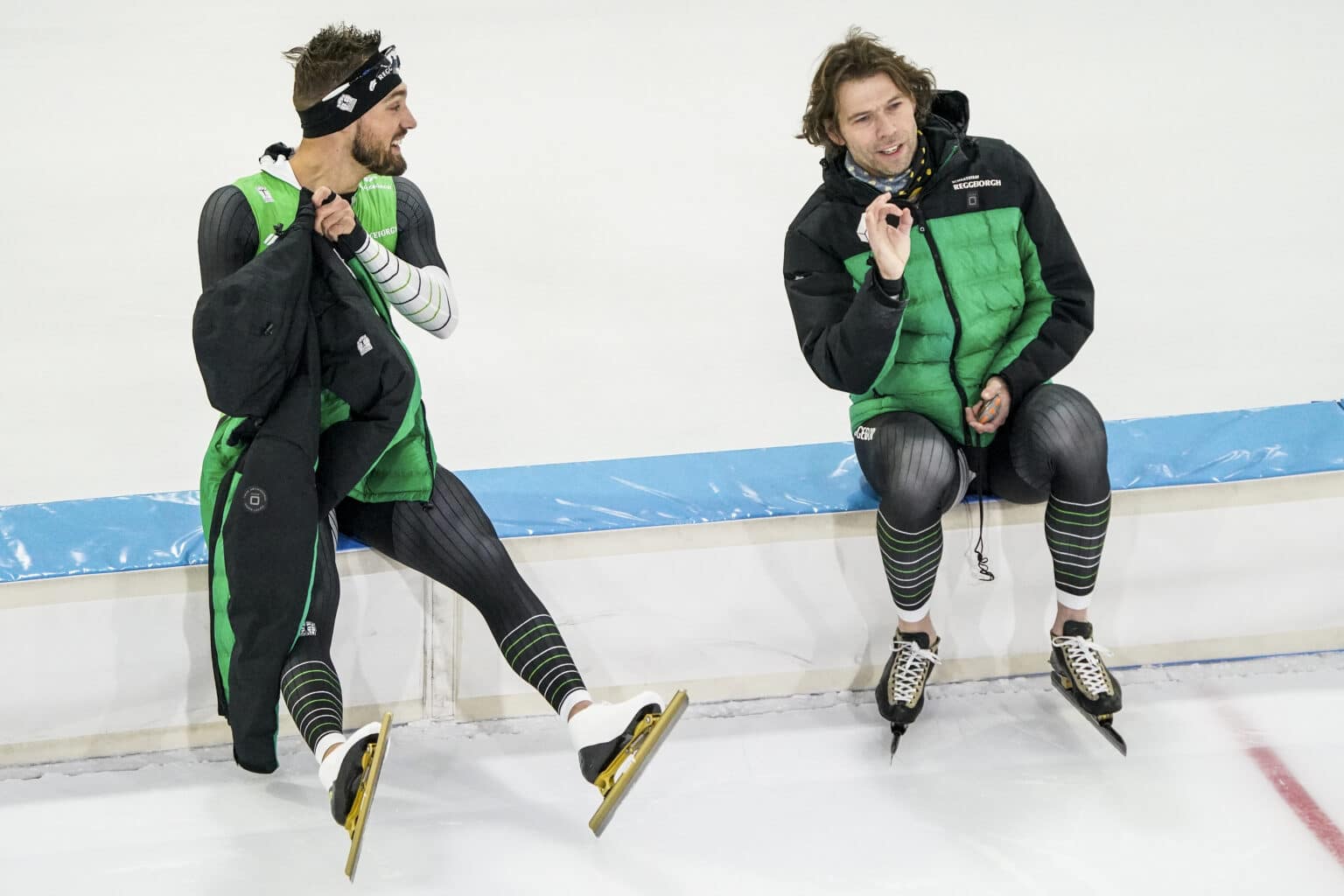 26-11-2020: Schaatsen: Training Daikin NK Sprint: Heerenveen
Kjeld Nuis, Gerard van Velde