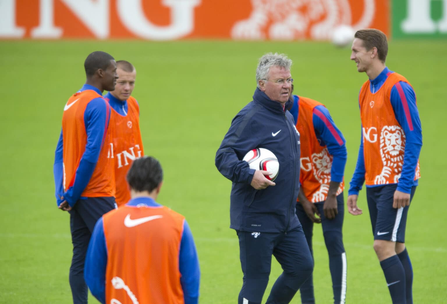 09-06-2015 VOETBAL: TRAINING NEDERLANDS ELFTAL: KATWIJK
Bondscoach Guus HiddinkFoto: SCS/Michel Utrecht