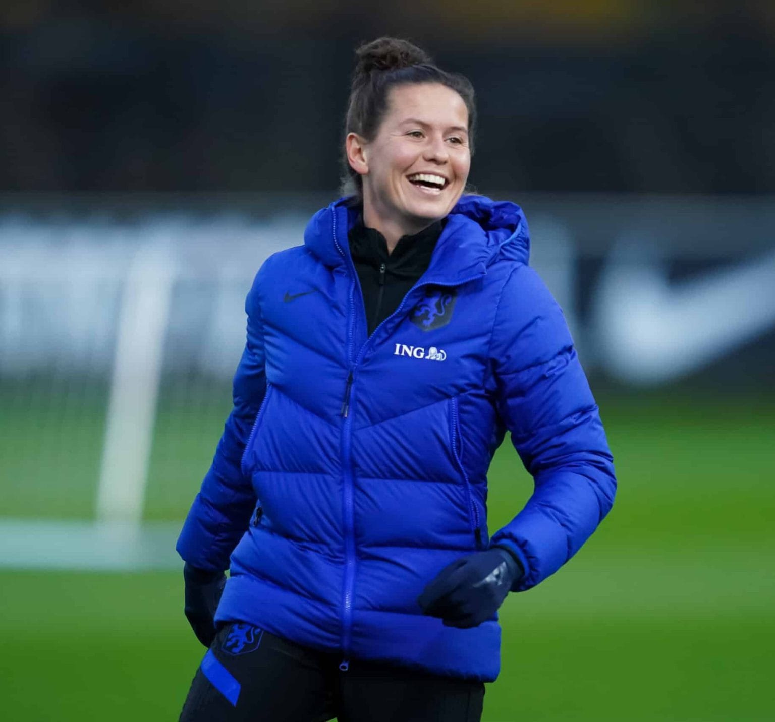 ZEIST, NETHERLANDS - NOVEMBER 22: Merel van Dongen of the Netherlands during a Training Session of the Netherlands Women’s National Football Team at the KNVB Campus on November 22, 2021 in Zeist, Netherlands (Photo by Rene Nijhuis/Orange Pictures)