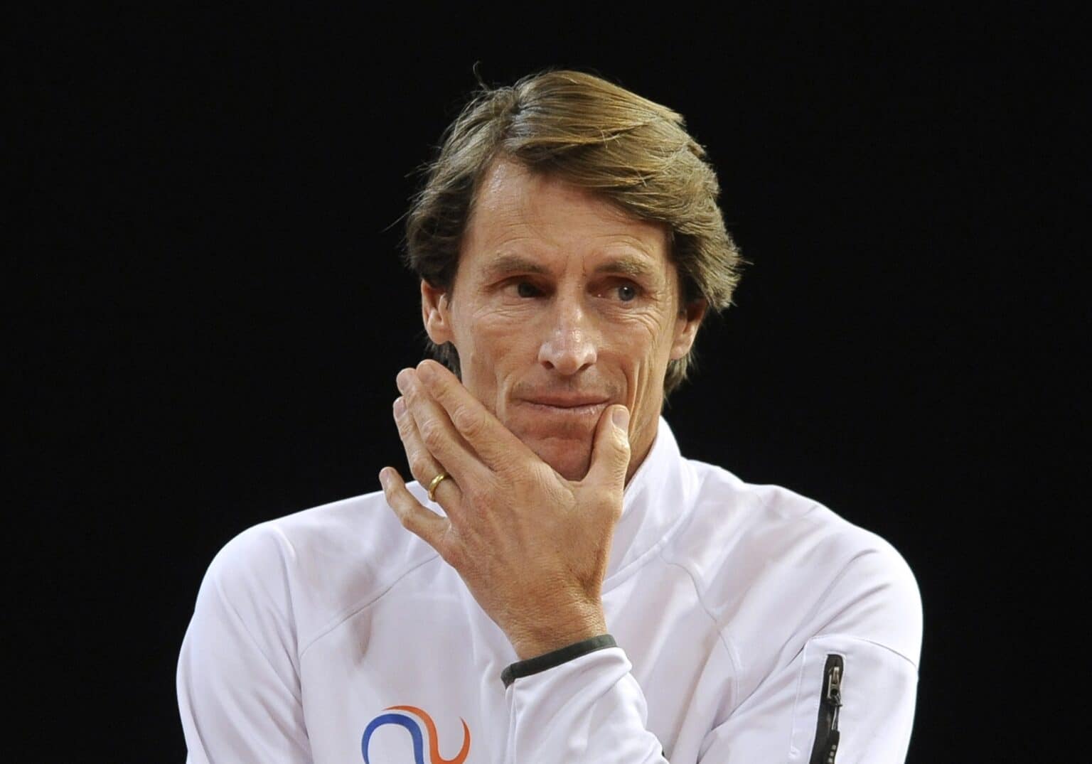 08-02-2015 TENNIS: FED CUP: NEDERLAND- SLOWAKIJE: APELDOORN
FED captain Paul HaarhuisFoto: Sander Chamid
