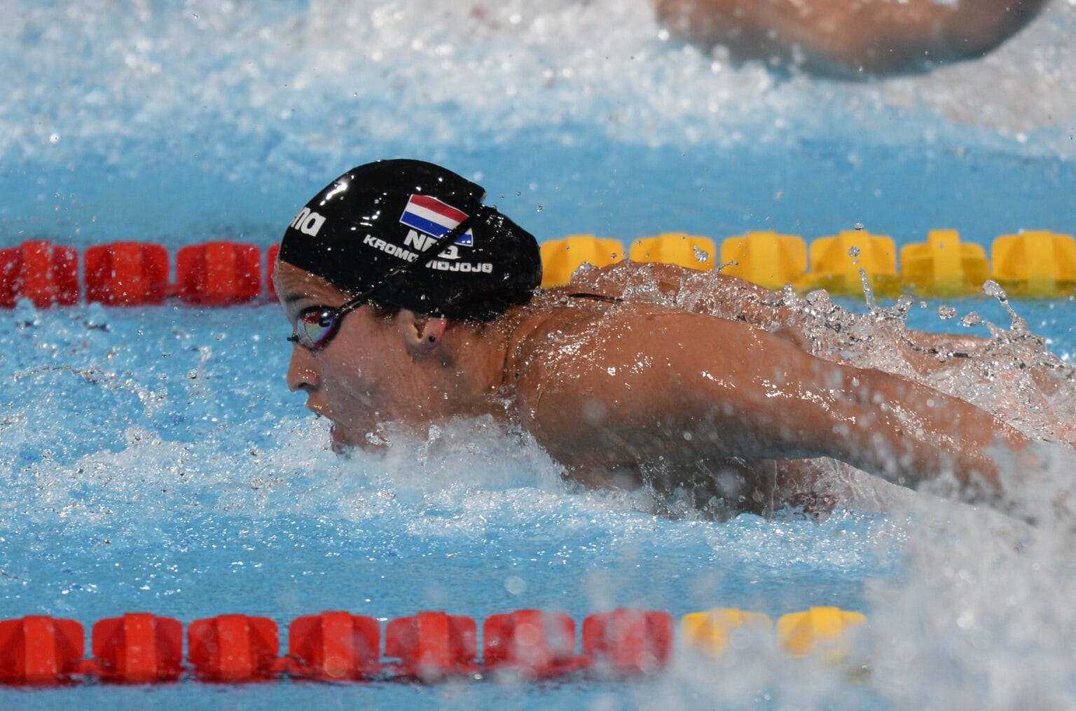 02-08-2013 ZWEMMEN: 15TH FINA WORLD CHAMPIONSHIPS: BARCELONA
Ranomi Kromowidjojo op de 50 meter vlinderslagFoto: Margarita Bouma