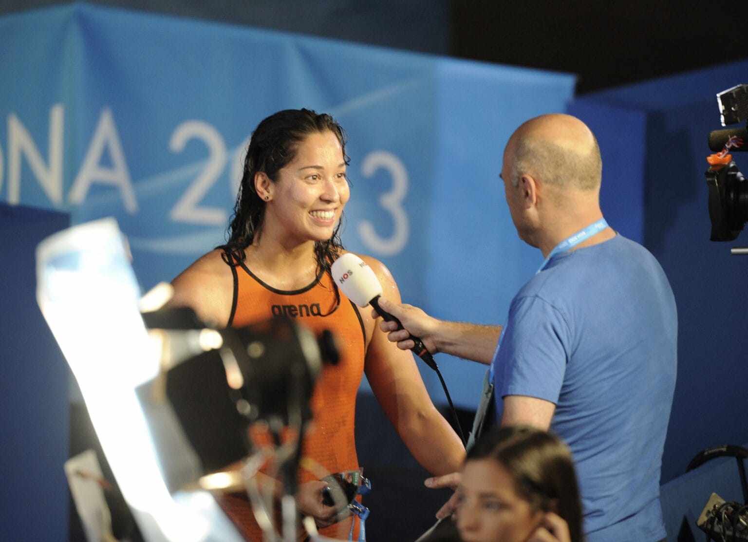01-08-2013 ZWEMMEN: 15TH FINA WORLD CHAMPIONSHIPS: BARCELONA
Ranomi Kromowidjojo heeft de halve finales op de 100 meter vrij bereikt. De olympische kampioene tikte in de series aan in een tijd van 54,12 en ging daarmee door als vijfde.Foto: Soenar Chamid