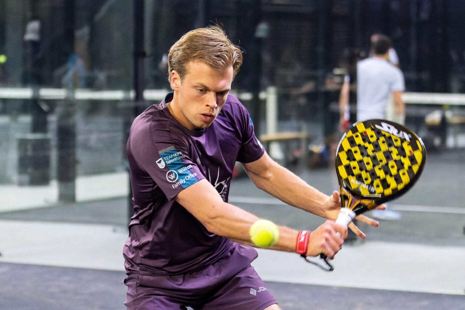 EINDHOVEN, NETHERLANDS - MARCH 21: Julian Prins during the EY NK Padel at Beursgebouw on March 21, 2025 in Eindhoven, Netherlands. (Photo by Joris Verwijst/BSR Agency)
