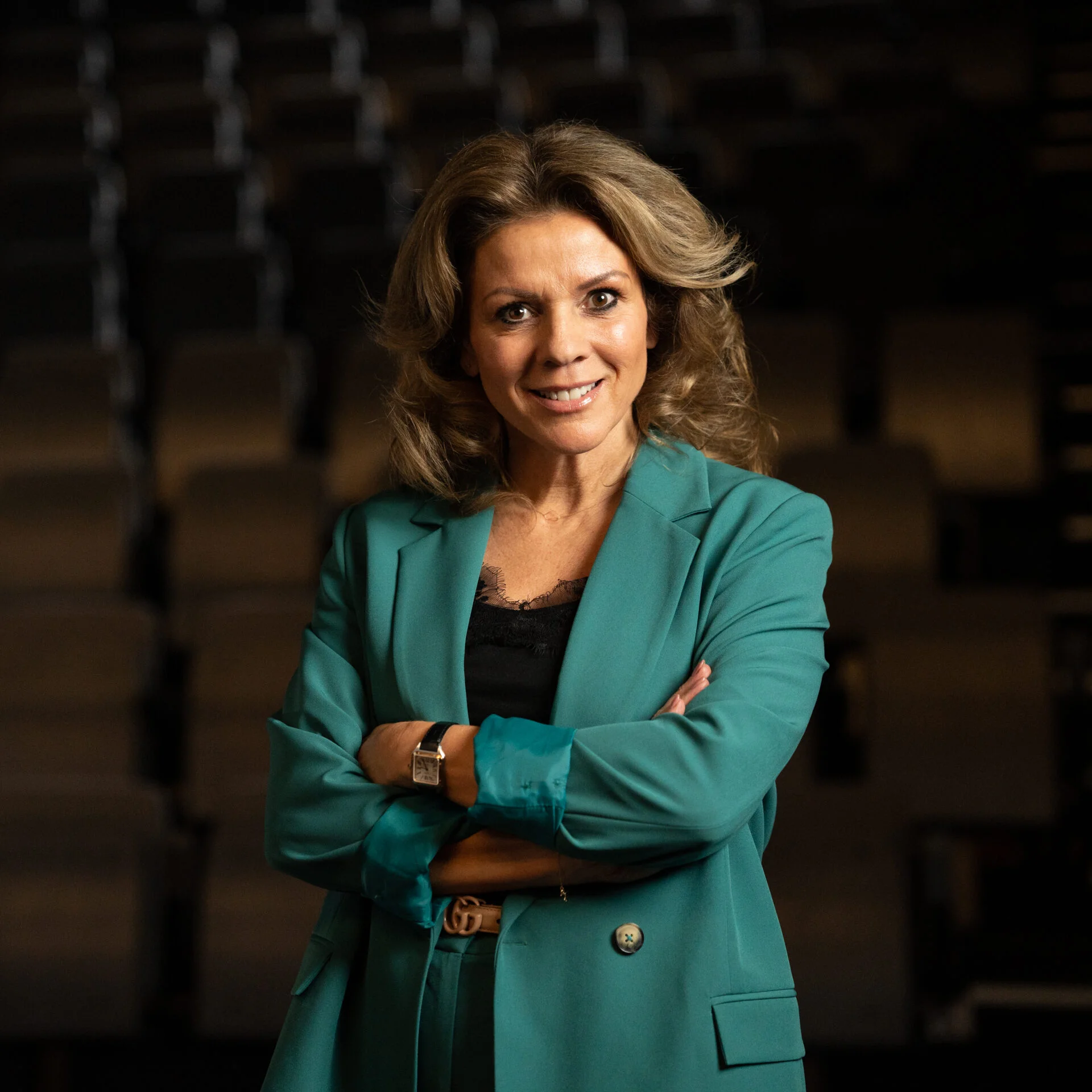 Leontien van Moorsel in het theater