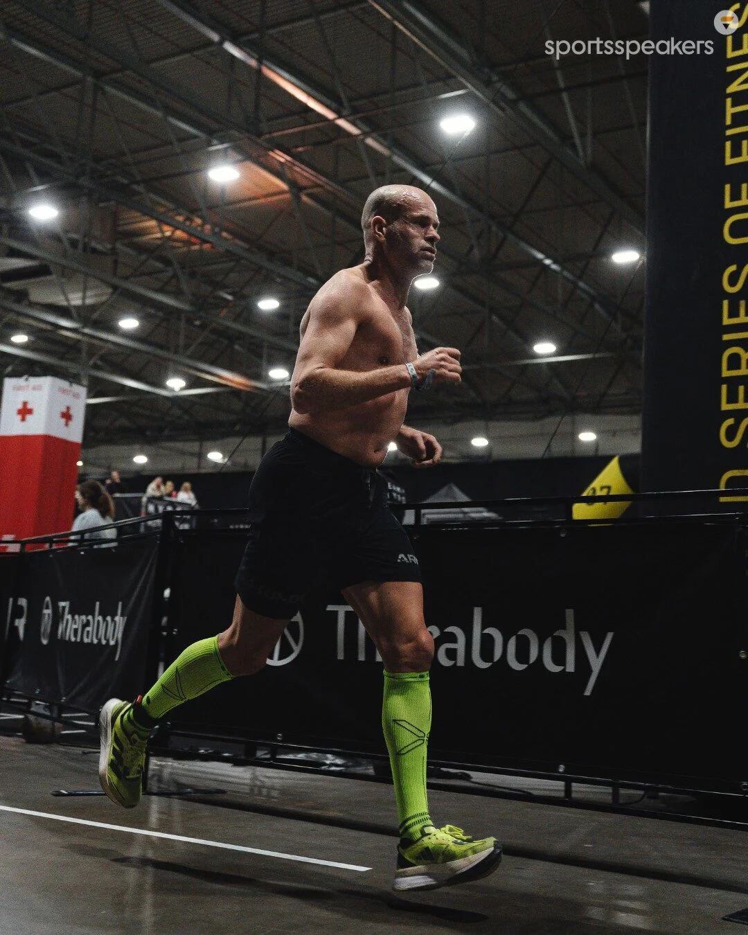 Erben Wennemars tijdens Hyrox-race