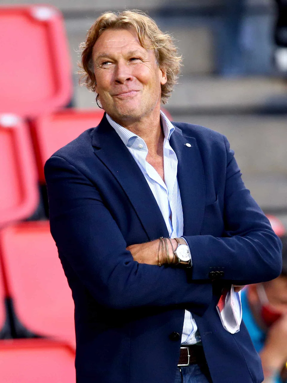 Hans Kraay JR langs het veld