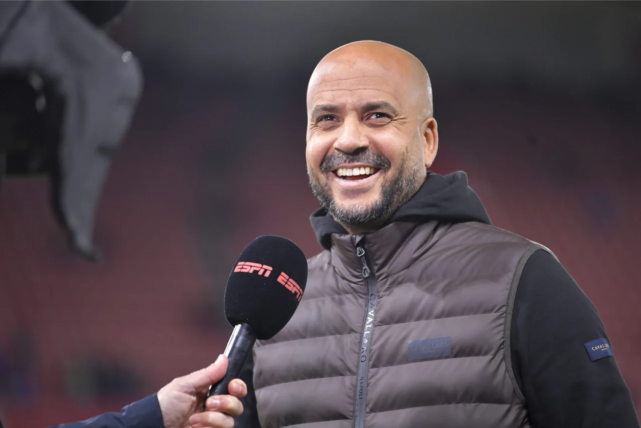 Pascal Jansen voor de camera van ESPN