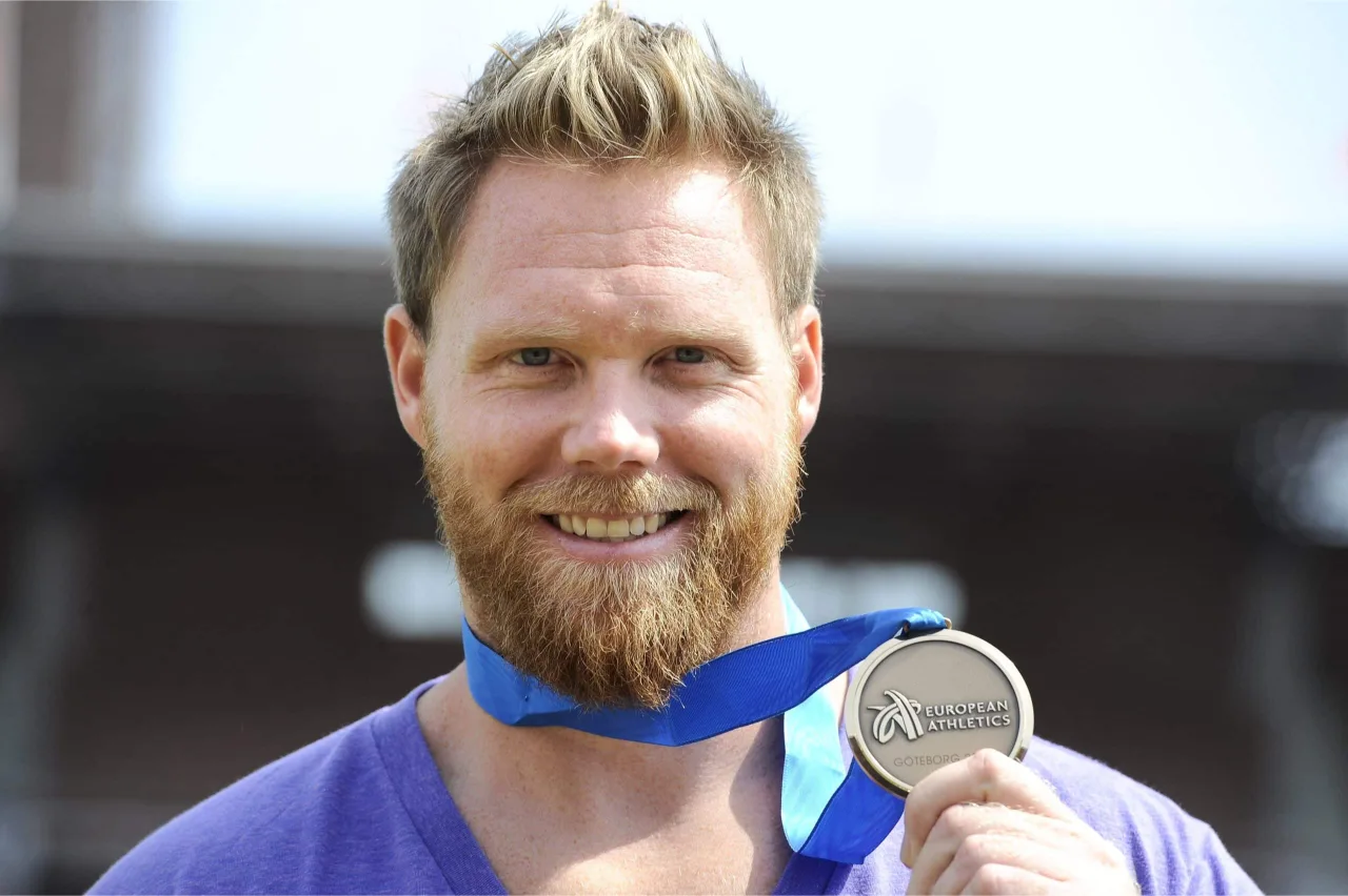 Rutger Smith met een medaille